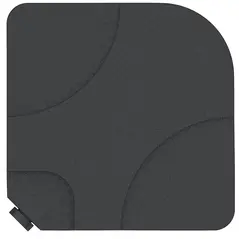 Outsunny 4 Pieces Parasol Base Stand Weights for Banana Hanging Cantilever Umbrella, Water and Sand Filled, Up to 72kg, Black - 8