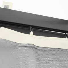 Outsunny 302 x 207cm Universal Replacement Mesh Sidewall Netting for Gazebos and Canopy Tents, (Sidewall Only) White - 8