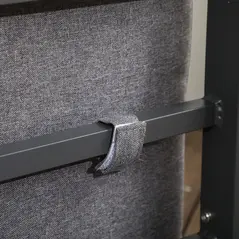 Outsunny 4 Pieces Garden Sofa Set 2 Single Armchair 1 Bench & Side Table Set Aluminium Frame Patio Furniture with Cushions Grey - 9