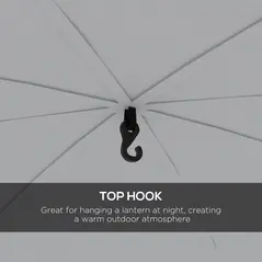 Outsunny 3.5 x 3.5M Camping Gazebo, Outdoor Event Shelter Dome Tent Garden Sun Shelter Patio Spire Arc Pavilion Camp Sun Shade Tent for 6-8 Person, Green - 5