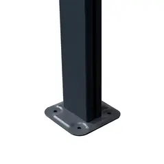 Outsunny 4.35 x 3m Outdoor Patio Gazebo Pergola, Retractable Pergola Canopy Aluminum Post & PC Roof,  Grey - 9