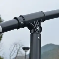 Outsunny 3m LED Light Overhanging Parasol - Grey - 8