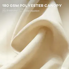 Outsunny 4.6m Double Garden Parasol - Beige - 6