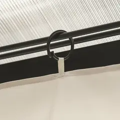 Outsunny 4 Pack Replacement Gazebo Curtains Privacy Panel for Most 3 x 4m Gazebo Canopy Pavillion Outdoor Shelter Sidewalls Accessories Beige - 9