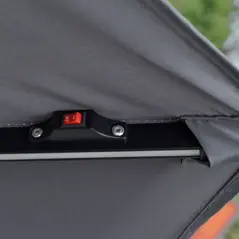 Outsunny 3m LED Light Overhanging Parasol - Grey - 9