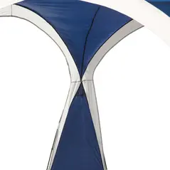 Outsunny 3.5 x 3.5M Camping Gazebo, Outdoor Event Shelter Dome Tent Garden Sun Shelter Patio Spire Arc Pavilion Camp Sun Shade Tent for 6-8 Person, Blue and Grey - 8