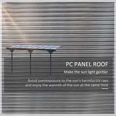 Outsunny 4.35 x 3m Outdoor Patio Gazebo Pergola, Retractable Pergola Canopy Aluminum Post & PC Roof,  Grey - 5