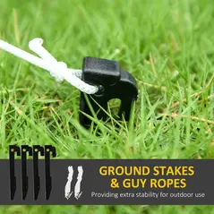 Outsunny 6.4ft Inflatable Polar Bear and Penguin Christmas Inflatable - 7