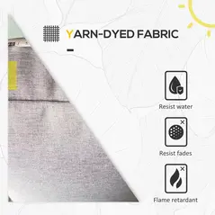 Outsunny 5-Piece Rattan Patio Furniture Set with Corner Sofa, Footstools, Coffee Table, for Poolside, Brown - 7