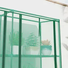 Outsunny 46 x 215cm Nine-Shelf Greenhouse - Green - 8