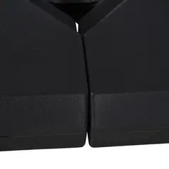 Outsunny 4PCs Fillable Parasol Base Weights with Steel Cross Base Garden Umbrella Stand 60L Water or 72kg Sand Filled Weights Plastic Black - 8