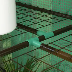 Outsunny 46 x 143cm Three-Shelf Mini Greenhouse - Green - 8