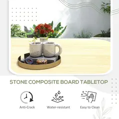 Outsunny 4-Seater Rattan Cube Garden Furniture Set with Cushions - Grey - 6