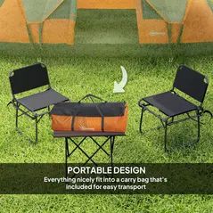 Outsunny 5-6 Man Dome Camping Tent - Orange - 6