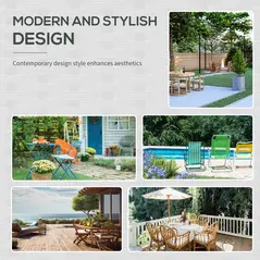 Outsunny 8-Seater Garden Rattan Furniture Rattan Corner Dining Sofa Set Wicker Conservatory Furniture Lawn Patio Coffee Table Foot Stool w/Cushion-Black - 5