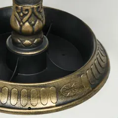 Outsunny 81cm Tall Bird Bath with 2 Decorative Birds, Vintage Style Birdbath with Flower Planter Base, Bird Bath Bowl for Garden, Bronze Tone - 9