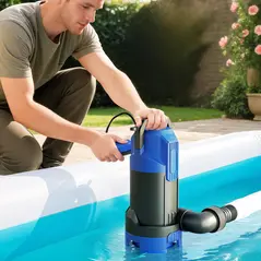 Outsunny 750W Submersible Water Pump for Dirty/Clean Water, 20000L/H Electric Sump Pump with Float Switch, Drain Water from Garden Pond, Hot Tub, Ditches, Portable and Lightweight - 2