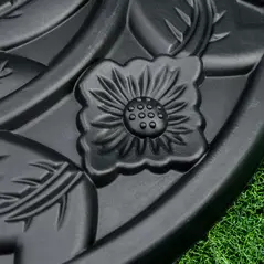 Outsunny 9kg Cement Concrete Half Round Parasol Base Umbrella Stand Garden Outdoor Accessories - Adjustable Coupler Suitable Umbrella Rod: Φ3.5cm, Φ3.8cm, Φ4.8cm - 8