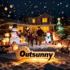 Outsunny 7FT Hanging Christmas Inflatable Santa with Dog, Christmas Blow Up Decoration with Built-in LED Lights for Garden, Indoor Outdoor Home Decor - 9