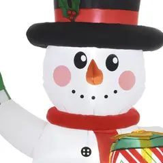Outsunny 6ft Inflatable Christmas Snowman, with Accessories - 8