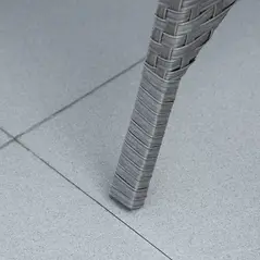 Outsunny 9-Seater Garden Rattan Furniture 10 Pcs Rattan Corner Dining Sofa Set, Grey/Dusty Blue Cushion - 9