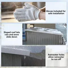 Outsunny 8.5 x 6ft Storage Shed Galvanised Steel Garden Shed, Metal Shed with Foundation Kit, Window, Lockable Wide Doors and Air Vents for Outdoor Patio, Light Grey - 8