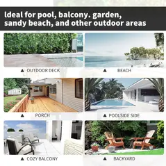 Outsunny 7-Piece Rattan Garden Furniture Set with Cushions, 6 Seater Garden Table and Chairs, Rattan Dining Set with 6 Armchairs, Rectangular Glass Top Table, Charcoal Grey - 5