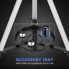 Outsunny Astronomy Telescope for Adults and Beginners with 70 mm Aperture, Carry Bag, White - 7