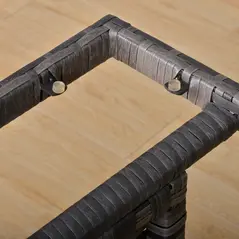 Outsunny 8 Seater Patio wicker Sofa Set ,Outdoor Couch with Table & Cushions, Grey - 8