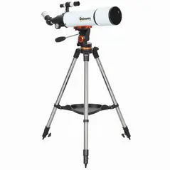 Outsunny Astronomy Telescope for Adults and Beginners with 80 mm Aperture, Carry Bag, White - 1