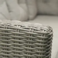 Outsunny 8-Seater Outdoor PE Rattan Sofa Set Conversation Set w/ Fire Pit Table, L-Shape Sofa, Footstool and Furniture Cover - 9