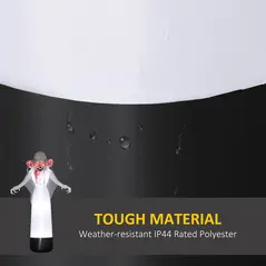 Outsunny 8.9ft Inflatable Three Headed Ghost Halloween Inflatable - 5