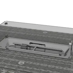 Outsunny 7 Pieces Outdoor Rattan Garden Furniture with Fire Pit Table, 6 Seater Garden Table and Chairs with Cushions, Rattan Dining Set with Propane Heater Table, Windscreen, 50,000 BTU, Grey - 9