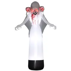 Outsunny 8.9ft Inflatable Three Headed Ghost Halloween Inflatable - 1