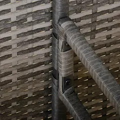 Outsunny 8 Seater Patio wicker Sofa Set ,Outdoor Couch with Table & Cushions, Grey - 9