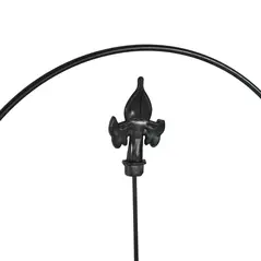 Outsunny Decorative Garden Fencing, 16PCs 44in x 25ft Outdoor Picket Fence Panels, Rustproof Metal Wire Landscape Flower Bed Border Edging, Black - 9