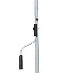 Outsunny Balcony 2 x 1.5m Manual Adjustable Awning DIY Patio Clamp Awning Canopy Retractable Shade Shelter Easy to Move for Balcony, Grey - 9