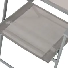 Outsunny Eight-Piece Garden Dining Set, with Chairs, Table and Parasol - Grey - 9