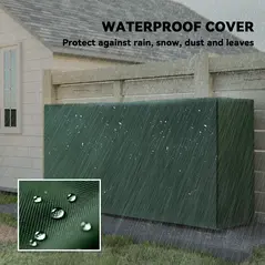 Outsunny Firewood Rack with Waterproof Cover, Heavy Duty Metal Log Store Indoors, Log Storage Holder for Outdoor Indoor Fireplace, 200 x 36 x 99 cm, Dark Green - 4