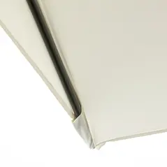 Outsunny Balcony Half Parasol Semi Round Umbrella Patio Crank Handle (2.3 m, Beige)- NO BASE INCLUDED - 8