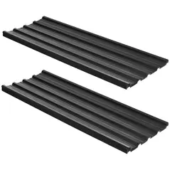 Outsunny Corrugated Roofing Sheets, Pack of 24, Galvanised Metal Roofing Sheets for Greenhouse, Garage, Storage Shed, Carport, 129 x 45cm, Dark Grey - 1