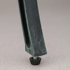 Outsunny Cast Aluminium Garden Bench 2 Seater Antique Loveseat for Outdoor Patio Porch Park, Verdigris - 9