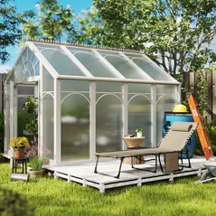 Outsunny Five-Position Reclining Sun Lounger - Beige - 8