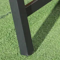 Outsunny Foldable Rattan Sun Lounger with 5-Level Adjust Backrest, Recliner Chair, Grey - 8