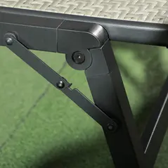 Outsunny Foldable Outdoor PE Rattan Sun Lounger Set of 2, Patio Wicker Recliners Lounge Chair w/ 5-Level Adjustable Backrest, for Poolside, Garden, Mixed Grey - 7