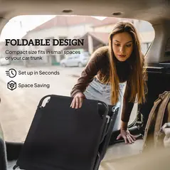 Outsunny Foldable Sun Lounger with 5-Position Adjustable Backrest, Outdoor Portable Recliner Chaise Lounge Chair with Breathable Mesh Fabric, Black - 6