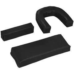 Outsunny Folding Sun Loungers Set of 2 with Face Hole, 4-Position Adjustable Backrest Garden Recliner Chairs Sunbeds, Outdoor Lounge Chairs with 600 D Oxford Cloth Seat, Pillow for Beach, Black - 9