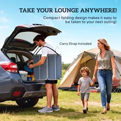 Outsunny Foldable Sun Lounger, Beach Chaise Lounge with Reading Hole, Arm Slots, 5-Position Adjustable Backrest, Side Pocket, Pillow for Garden, Beach, Pool, Grey - 7