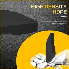 Outsunny Four-Piece Plastic Cantilever Parasol Base - Black - 6