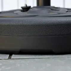 Outsunny Garden Parasol Base Holder, Outdoor Market Umbrella Stand Weight with Built-In Handle, 25kg Water or 35kg Sand Filled, Black - 8